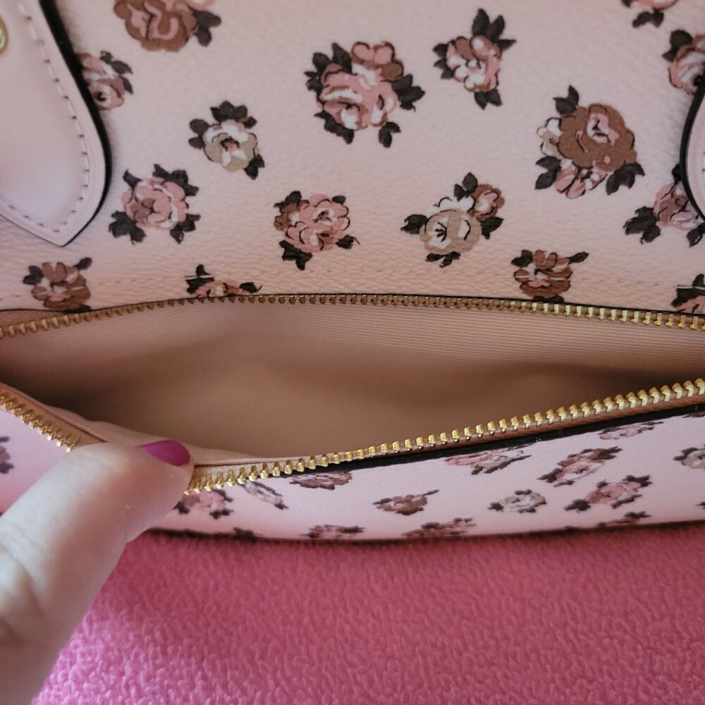 NWOT Coach Pink Floral Crossbody Bag - Picture 5 of 7